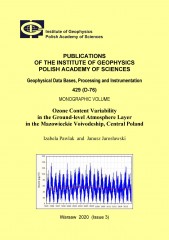 Ozone Content Variability in the Ground-level Atmosphere Layer in the Mazowieckie Voivodeship, Central Poland
