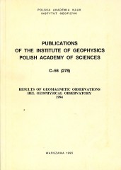 Results of Geomagnetic Observations, Hel Geophysical Observatory 1994