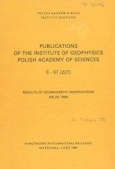 Results of Geomagnetic Observations, Belsk 1988