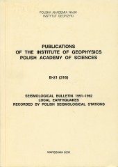 Seismological Bulletin 1991-1992. Local Earthquakes Recorded by the Polish Seismological Stations