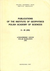 Atmospheric Ozone, Solar Radiation, 1995