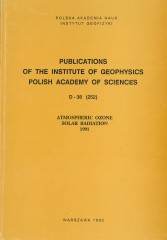 Atmospheric Ozone, Solar Radiation, 1991