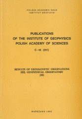 Results of Geomagnetic Observations, Hel Geophysical Observatory 1991