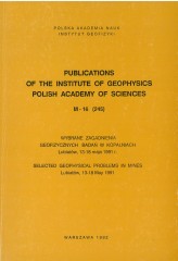 Wybrane Zagadnienia Geofizycznych Badań w Kopalniach, Lubiatów, 13-18 maja 1991 r. / Selected Geophysical Problems in Mines, Lubiatów, 13-18 May 1991