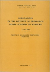 Results of Geomagnetic Observations, Belsk 1990