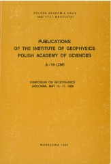 Symposium on Geodynamics. Jabłonna, May 15-17, 1989