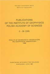 Results of Geomagnetic Observations, Hel Geophysical Observatory 1988