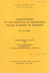 Seismological Bulletin 1986. Local Earthquakes Recorded by the Polish Seismological Stations