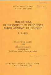 Seismological Bulletin 1985. Local Earthquakes Recorded by the Polish Seismological Stations