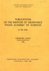 Atmospheric Ozone, Solar Radiation, 1983