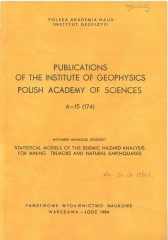 Statistical Models of the Seismic Hazard Analysis for Mining Tremors and Natural Earthquakes