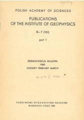 Seismological Bulletin 1980