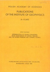 Determination of Source Parameters from Seismograms of Mining Tremors and the Inverse Problem for a Seismic Source