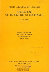 Atmospheric Ozone, Optics of Atmosphere, Solar Radiation, Belsk 1976