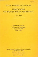 Atmospheric Ozone, Optics of Atmosphere, Solar Radiation, Belsk 1975
