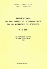 Atmospheric Ozone, Solar Radiation, 1993