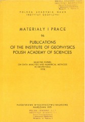 Selected Papers on Data Analysis and Numerical Methods in Geophysics 1974