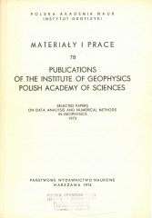 Selected Papers on Data Analysis and Numerical Methods in Geophysics 1973