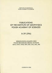 Seismological Bulletin 2005. Polish Broadband Seismic Stations SUW, KWP, WAR, GKP, KSP, OJC, RAC, NIE