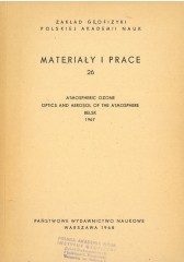 Atmospheric Ozone, Optics and Aerosol of the Atmosphere, Belsk 1967