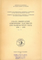 Cha-Pa Observatory Atmospheric Electricity and Radioactivity Data 1958–1959