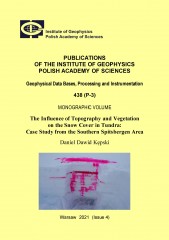 The Influence of Topography and Vegetation  on the Snow Cover in Tundra:  Case Study from the Southern Spitsbergen Area