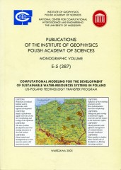 Computational Modeling for the Development of Sustainable Water-Resources Systems in Poland. US-Poland Technology Transfer Program