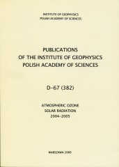 Atmospheric Ozone, Solar Radiation, 2004-2005