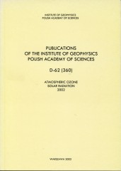 Atmospheric Ozone, Solar Radiation, 2002